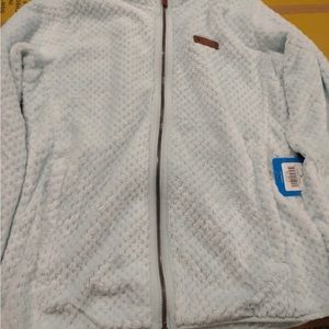 Columbia Fire Side II Sherpa Full-Zip Jacket for Ladies Light Blue